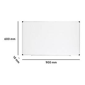 Ultradex Whiteboard economy, Hoch-/Querformat, emailliert, magnethaftend, Ablageschale, individuell bedruckbar, B 900 x T 10 x H 600 mm