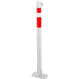 Umlegbarer Sperrpfosten, mit Feuerwehrdreikantschloss