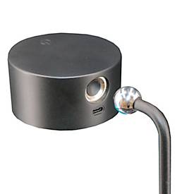 UNILUX LED-Schreibtischleuchte SUNSET, Schwarz, dimmbar, abnehmbarer Magnetkopf, Metall/ABS-Kunststoff