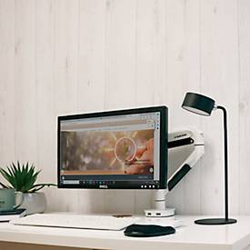 UNILUX LED-Schreibtischleuchte SUNSET, Schwarz, dimmbar, abnehmbarer Magnetkopf, Metall/ABS-Kunststoff