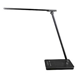UNILUX LED-Tischleuchte NOVY, drehbar, dimmbar, mit Touchfunktion und USB-Anschluss, Aluminium/ABS-Kunststoff