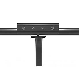 UNILUX LED-Tischleuchte Strata Base, Schwarz, 66 cm, dimmbar, Fernbedienung, USB