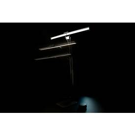UNILUX LED-Tischleuchte Strata Base, Schwarz, 66 cm, dimmbar, Fernbedienung, USB