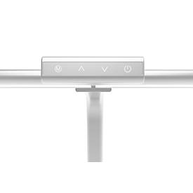 UNILUX LED-Tischleuchte Strata Base, Weiß, 66 cm, dimmbar, Fernbedienung, USB