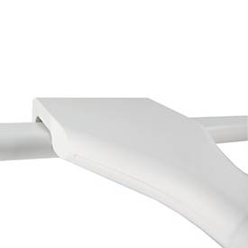 UNILUX LED-Tischleuchte Strata Base, Weiß, 66 cm, dimmbar, Fernbedienung, USB