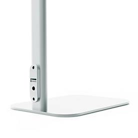 UNILUX LED-Tischleuchte Strata Base, Weiß, 66 cm, dimmbar, Fernbedienung, USB