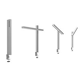 UNILUX LED-Tischleuchte ZENITH, Metallgrau, 2370 Lumen, dimmbar, mit Touch-Bedienung und Klemme