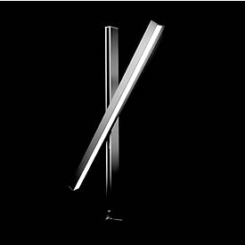 UNILUX LED-Tischleuchte ZENITH, Metallgrau, 2370 Lumen, dimmbar, mit Touch-Bedienung und Klemme