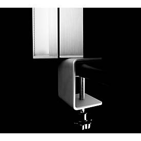 UNILUX LED-Tischleuchte ZENITH, Metallgrau, 2370 Lumen, dimmbar, mit Touch-Bedienung und Klemme