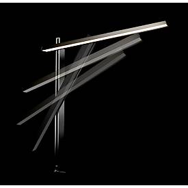 UNILUX LED-Tischleuchte ZENITH, Schwarz, 2370 Lumen, dimmbar, mit Touch-Bedienung und Klemme