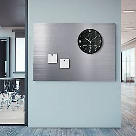 UNILUX ON TIME Wanduhr, 30,5 cm, Weltzeituhr, schwarz, inkl. 4x AA-Batterien