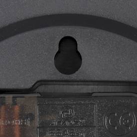 Unilux POP Wanduhr schwarz, Durchmesser: 30,5 cm, Quarzuhrwerk, leise schleichende Zeiger, Batterie inklusive