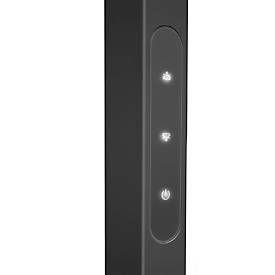 UNILUX VERSUS LED-Stehleuchte, Schwarz, 8150 Lumen, dimmbar, indirekt & direkt, Touchsteuerung