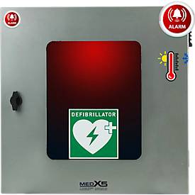 Universal Defibrillator-Außenwandkasten, klimatisiert, beleuchtet mit Alarm, IP54, B 400 mm x T 200 mm x H 400 mm