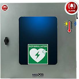 Universal Defibrillator-Außenwandkasten, klimatisiert, beleuchtet mit Alarm, IP54, B 400 mm x T 200 mm x H 400 mm