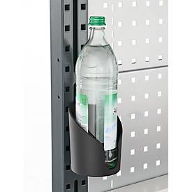 Universalhalter für Arbeitstische/Tischaufbauten AST31, geschlossen, bis 5 kg, Kunststoff, schwarz