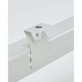 Untergestell für Schließfach Würfel, B 380 x T 370 x H 100 mm, mit 4 Füßen, zerlegt, Stahl, lichtgrau RAL 7035