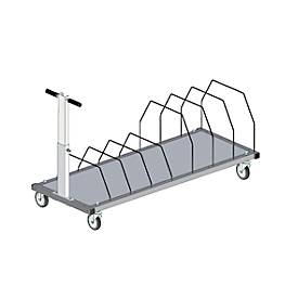 Untertischmagazin für Pack- und Arbeitstisch Rocholz System 1600/2000, lang, bis zu 160 Faltkartons, B 1600 x T 600 x H 