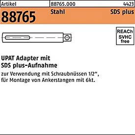 UPAT Adapter R 88765, SDS-PLUS 1/2VK, Stahl, Bohrhammeradapter, 1 Stück