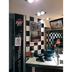 Update Display EasyFix-Klapprahmen, DIN A1, 25 mm Profil, Gehrung, selbstklebend, silber