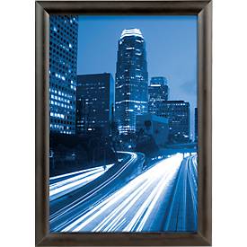 Update Display EasyFix-Klapprahmen, DIN A1, 25 mm Profil, Gehrung, selbstklebend, Wandmontage, tiefschwarz RAL 9005