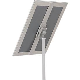 Update Display Infoständer Econom, einseitig, höhen- und formatverstellbar, DIN A4, silber