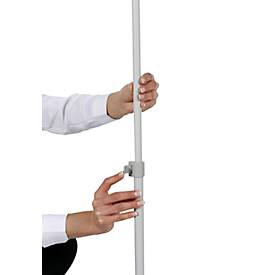 Update Display Infoständer Econom, einseitig, höhen- und formatverstellbar, DIN A4, silber