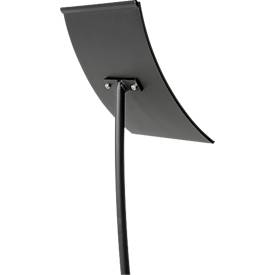 Update Display Infoständer Konkav, geschwungenes Design, pulverbeschichtet, DIN A4, schwarz