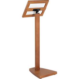 Update Display Infoständer WOOD, Buchenholz, Hoch- und Querformat, Buche, DIN A4