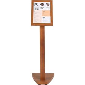 Update Display Infoständer WOOD, Buchenholz, Hoch- und Querformat, Buche, DIN A4