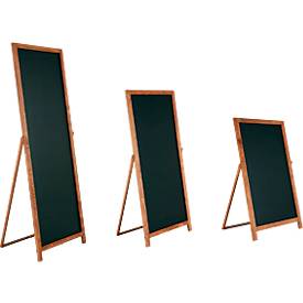 Update Display Kreidetafel Aufsteller FLOOR, klappbare Rückenstütze, beschriftbar, MDF, Buche, B 440 x H 1370 mm
