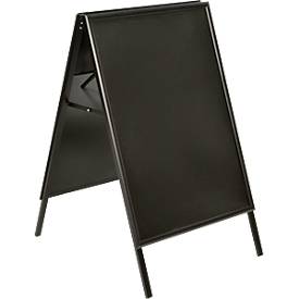 Update Display Kundenstopper Indoor BLACK, DIN A1, Klapprahmen, Aluminium, pulverbeschichtet, schwarz