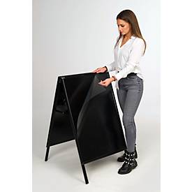 Update Display Kundenstopper Indoor BLACK, DIN A1, Klapprahmen, Aluminium, pulverbeschichtet, schwarz