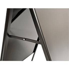 Update Display Kundenstopper Indoor BLACK, DIN A1, Klapprahmen, Aluminium, pulverbeschichtet, schwarz