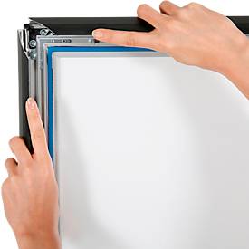 Update Display WindPro LED Kundenstopper Economy, DIN A1, wasserfest, regulierbare Helligkeit, schwarz