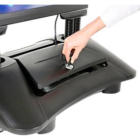 Update Display WindPro LED Kundenstopper Economy, DIN A1, wasserfest, regulierbare Helligkeit, schwarz