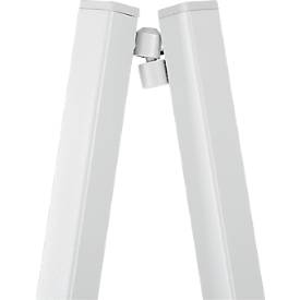 Update Displays Staffelei, höhenverstellbar, Aluminium, faltbare Füße, B 536 x T 309 x H 1500 mm, grau