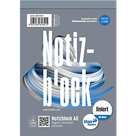 Ursus Notizblock, mikroperforiert, liniert, DIN A6