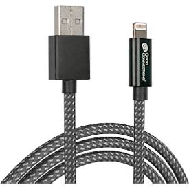USB 2.0 Lade/-Datenkabel Good Connections, für iPhone/iPad/iPod, MFI-zertifiziert, USB-A an Lightning-Stecker, 12 W, bis 480 Mbit/s, Länge 0,5 m, schwarz