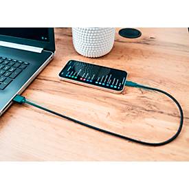 USB 2.0 Lade/-Datenkabel Good Connections, für iPhone/iPad/iPod, MFI-zertifiziert, USB-A an Lightning-Stecker, 12 W, bis 480 Mbit/s, Länge 0,5 m, schwarz