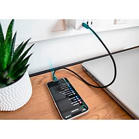 USB 2.0 Lade/-Datenkabel Good Connections, für iPhone/iPad/iPod, MFI-zertifiziert, USB-C an Lightning-Stecker, 18 W, bis 480 Mbit/s, Länge 0,5 m, schwarz