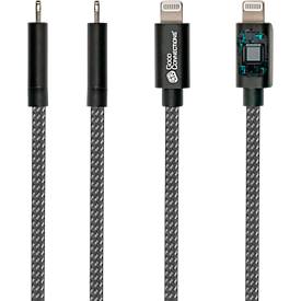 USB 2.0 Lade/-Datenkabel Good Connections, für iPhone/iPad/iPod, MFI-zertifiziert, USB-C an Lightning-Stecker, 18 W, bis 480 Mbit/s, Länge 0,5 m, schwarz