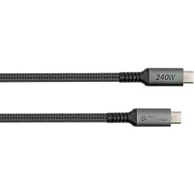 USB 2.0 Lade/-Datenkabel Good Connections, USB-C an USB-C, Leistung 240 W, bis 480 Mbit/s, Länge 0,5 m, schwarz