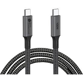 USB 4.0 Lade/-Datenkabel Good Connections, USB-C an USB-C, Leistung 100 W, bis 20 Gbit/s, Länge 0,5 m, schwarz