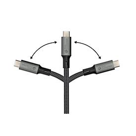 USB 4.0 Lade/-Datenkabel Good Connections, USB-C an USB-C, Leistung 100 W, bis 20 Gbit/s, Länge 1,8 m, schwarz