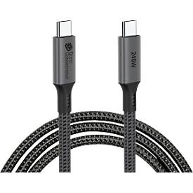 USB 4.0 Lade/-Datenkabel Good Connections, USB-C an USB-C, Leistung 240 W, bis 40 Gbit/s, Länge 0,5 m, schwarz