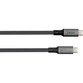 USB 4.0 Lade/-Datenkabel Good Connections, USB-C an USB-C, Leistung 240 W, bis 40 Gbit/s, Länge 0,5 m, schwarz