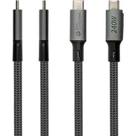 USB 4.0 Lade/-Datenkabel Good Connections, USB-C an USB-C, Leistung 240 W, bis 40 Gbit/s, Länge 0,5 m, schwarz