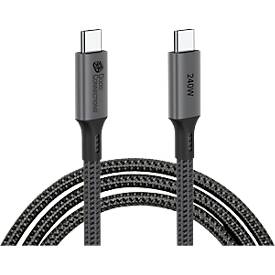 USB 4.0 Lade/-Datenkabel Good Connections, USB-C an USB-C, Leistung 240 W, bis 40 Gbit/s, Länge 1,8 m, schwarz