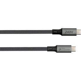 USB 4.0 Lade/-Datenkabel Good Connections, USB-C an USB-C, Leistung 240 W, bis 40 Gbit/s, Länge 1 m, schwarz
